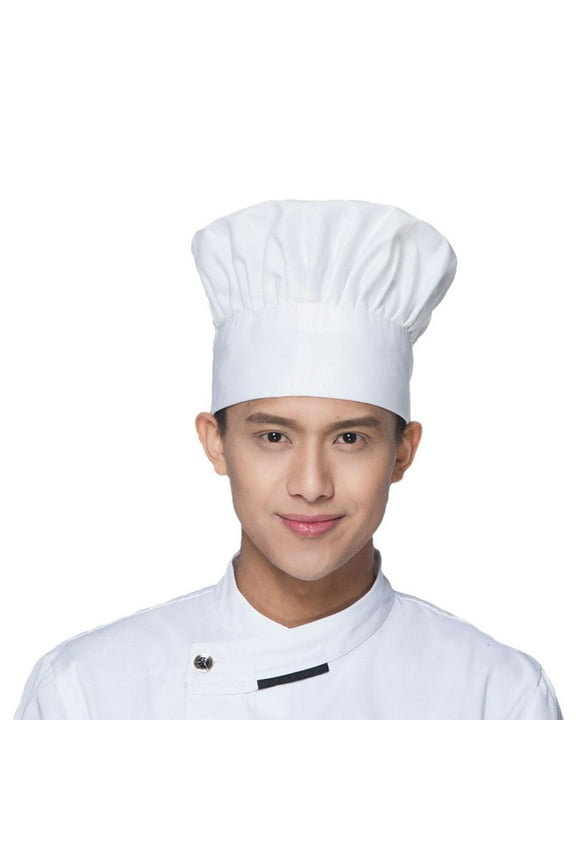 Chef Hat,Adjustable Chefs Hats for Adults,Cooking Chef Hats,Reusable Chef Hat,Cook Cap Cotton Chef Hat for Kitchen Cooking I2F2