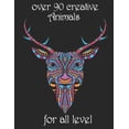 thumbnail image 1 of over 90 creative Animals for all level: Adult Coloring Book with Designs Animals, Mandalas, Flowers Portraits and Stress Relieving (Paperback), 1 of 1