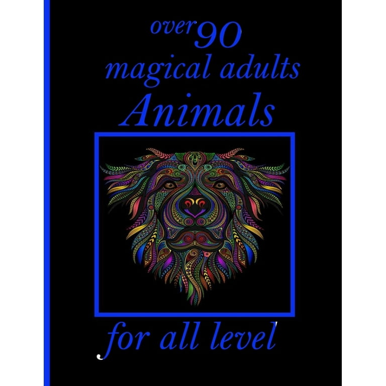 over 90 amazing animals: adults Coloring Book (Paperback)