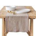 thumbnail image 1 of over&back 18x90 Washed 100% Linen Table Runner - Washable Table Runners for a Custom Home Decor Tablescape - Perfect for Coffee Table, Dinner Table, Living Room, and More - Taupe, 1 of 8