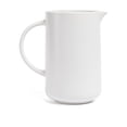 thumbnail image 1 of over&back Coupe Stoneware Pitcher - Elegant Water Pitcher for Home Decor and Beverages - Use as a Serving Pitcher or Decorative Vase - 42 Oz - Semi-Matte White, 1 of 7