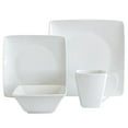 thumbnail image 1 of over&back Dinnerware Set - Porcelain Dish Set with Dinner Plates, Salad Plates, Soup Bowls, Mugs - 32-Piece All-Occasion Place Settings - Square | White, 1 of 9