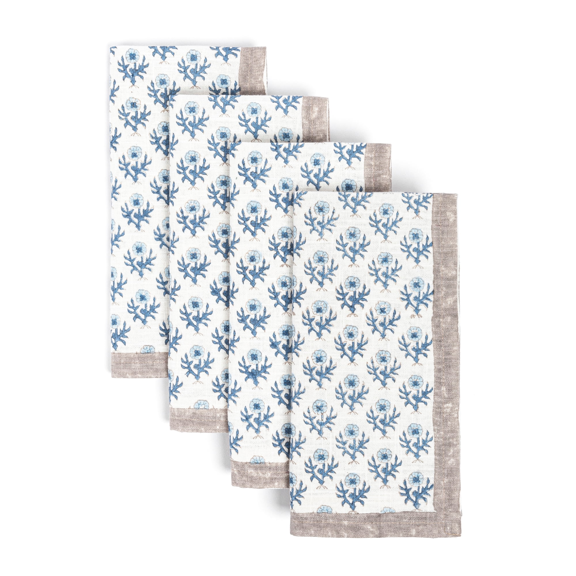 Amuse La Bouche Crab Linen Napkins (set Of two) | Neutrals | UK