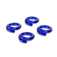 thumbnail image 1 of over&back Set of 4 Hand-Shaped Glass Napkin Rings - Decorative Dining Table Decor for Events, Parties, and Get-Togethers - Blue, 1 of 9