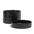 thumbnail image 1 of over&back Stackable Dinner Bowl Set - Stoneware Dishes - Comes with 4 Dinner Bowls - All-Occasion Place Settings Perfect for Pasta, Salads, Snacks - 8.3" x 8.3" x 1.9" - 40oz - Semi-Matte Black, 1 of 7