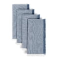 thumbnail image 1 of over&back Woven Frayed Chambray Cotton Cloth Napkins - Washable Napkins Set for Mixing, Matching, and Creating a Custom Home Decor Tablescape - Hand-Finished Frayed Edges - Blue, 1 of 12