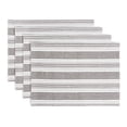 thumbnail image 1 of over&back Set of 4 Woven Placemats - Colorful Dining Table Mat - 100% Cotton - Machine Washable - Kitchen and Home Decor - Grey - 14" L X 20" W, 1 of 9