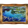thumbnail image 1 of overstockArt Monet Water Lilies Painting with Victorians Gold Finish Frame, 1 of 3