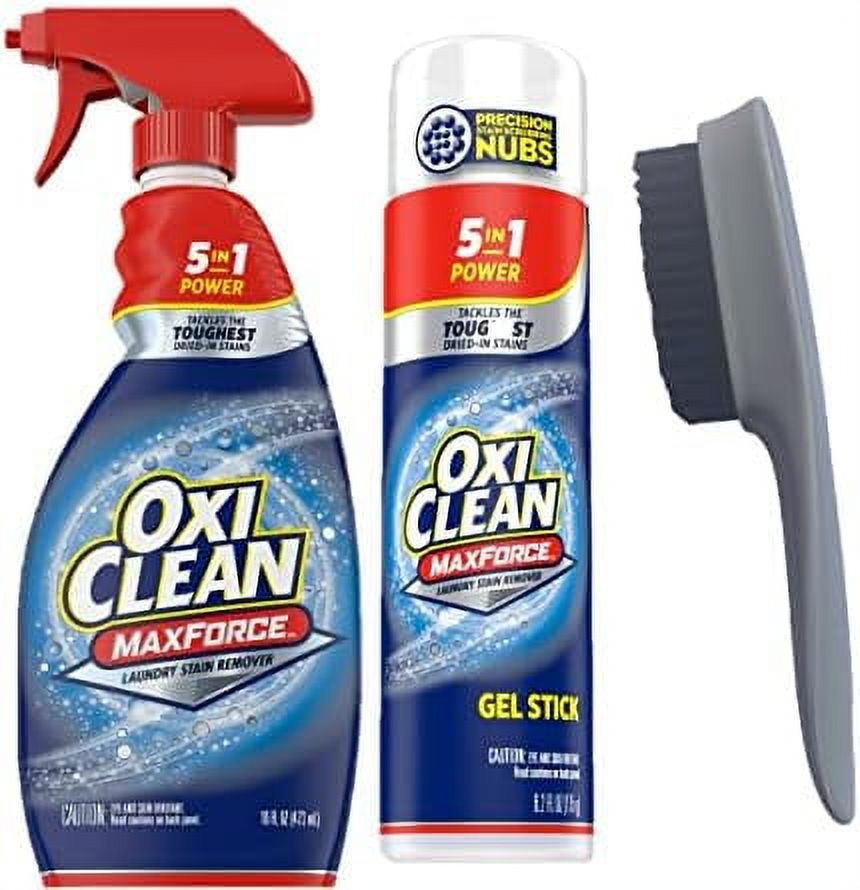 oxi clean force laundry stain remover spray gel stain remover stick bundle with laundry stain