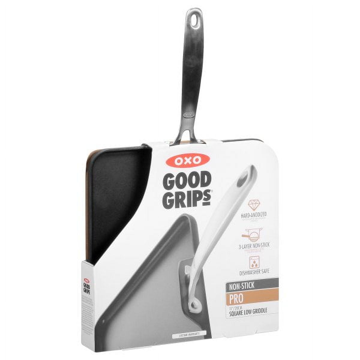 OXO Good Grips Tri-Ply Pro 11-Inch Stainless Steel Square Grill Pan