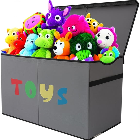 oy Box Chest, Collapsible Sturdy Storage Bins with Lids