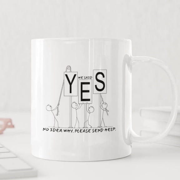 oz Ceramic Mug, Funny Work Team Mug, Snarky Office Humor Gift, Corporate Sar Cup, Coworker Coffee.