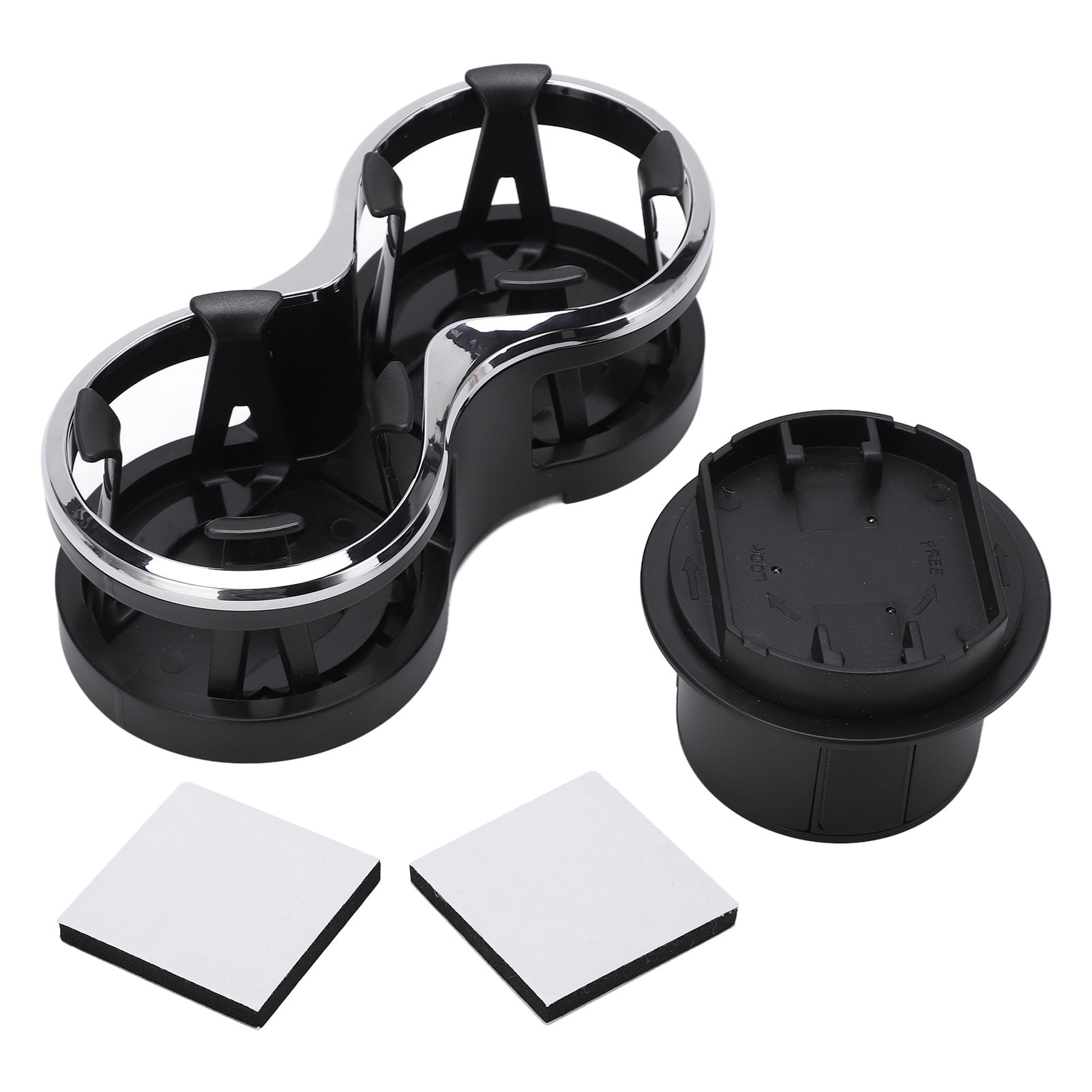 2 In 1 Bottle , Car Cup Holder Extender Universal Black For Milk Tea Can Ashtray