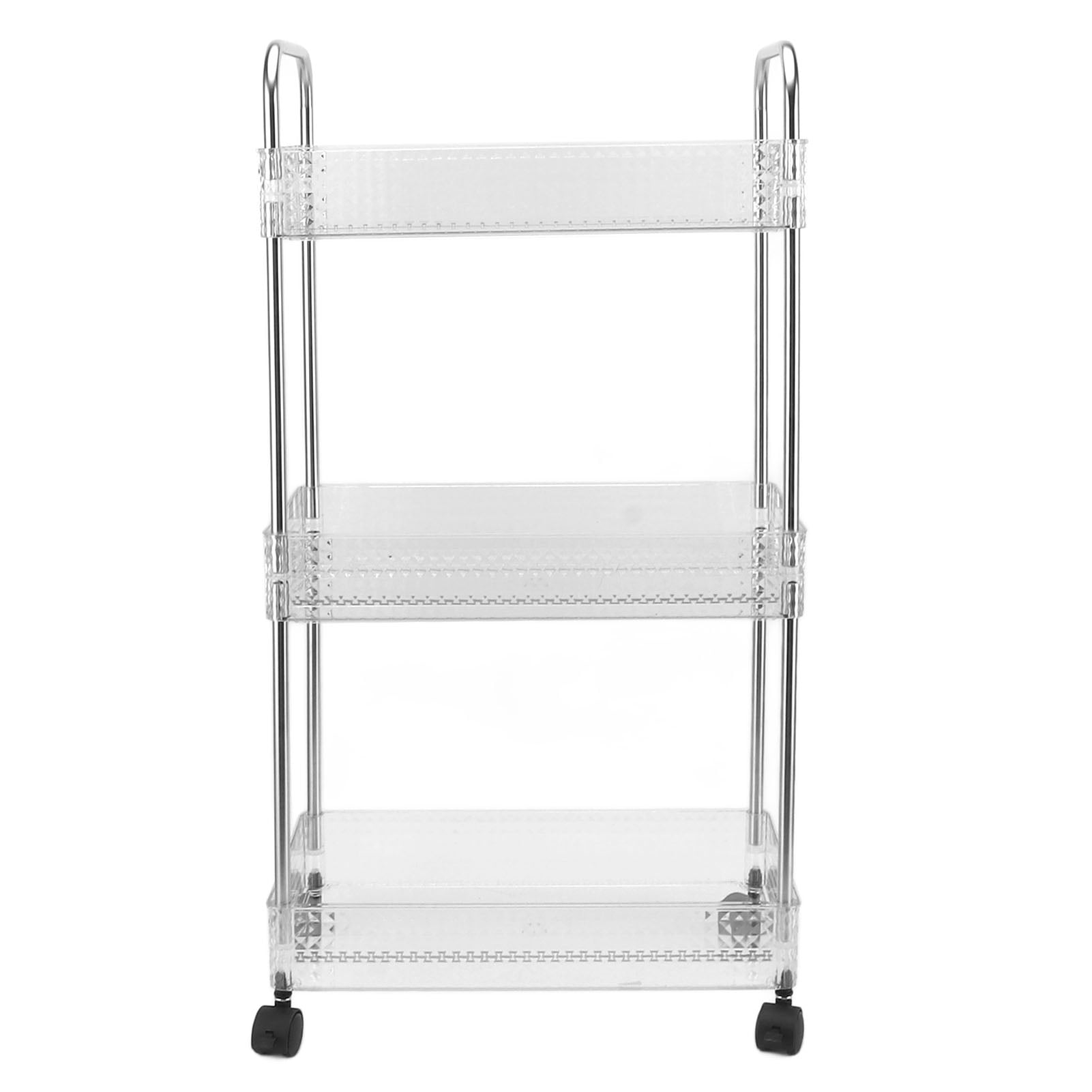 3 Tier Storage Cart, Large Capacity Strong Load Bearing Multifunctional