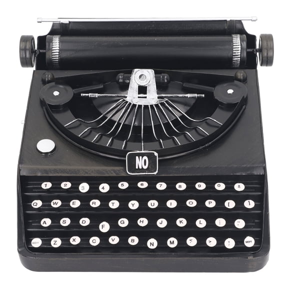 <p>Antique Typewriter Model Portable Manual Typewriter Vintage Typewriter Props Model Black Portable Typewriter Antique Typewriter Decoration Antique Typewriter Model Black Retro