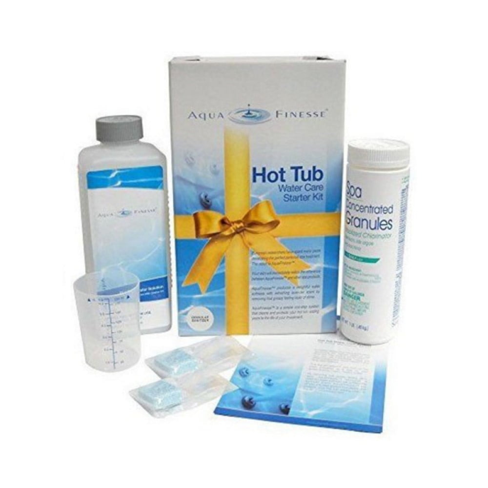 AquaFinesse 12002680 Dichlor Spa Hot Tub 1Month Water Care Starter Kit