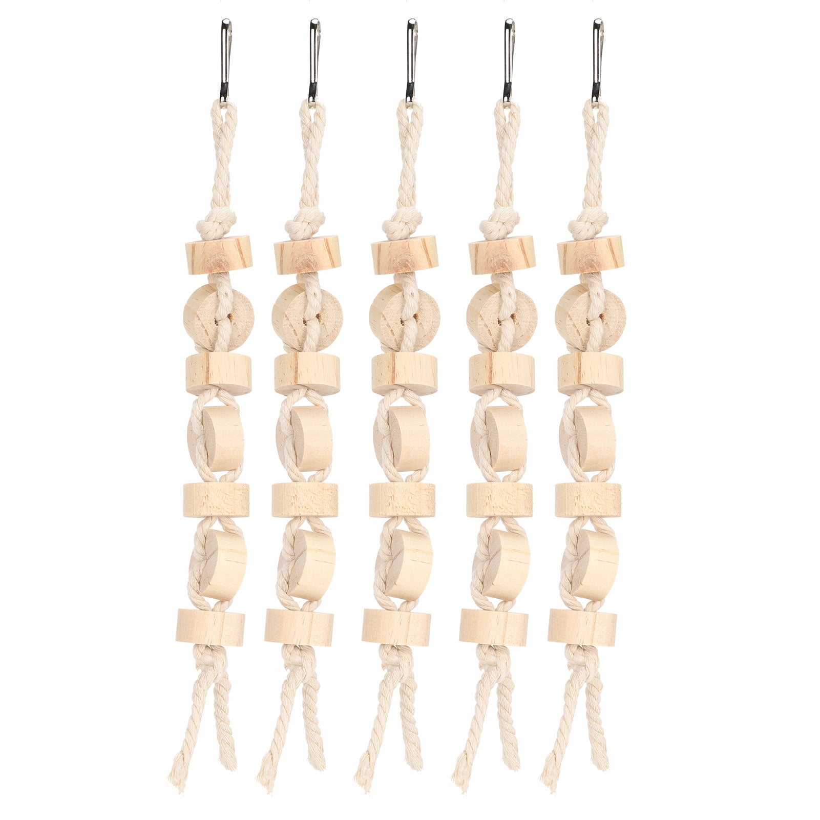 Cage Hanging Chew Toy, Chewable Wood Blocks Chew Toy, Degradable