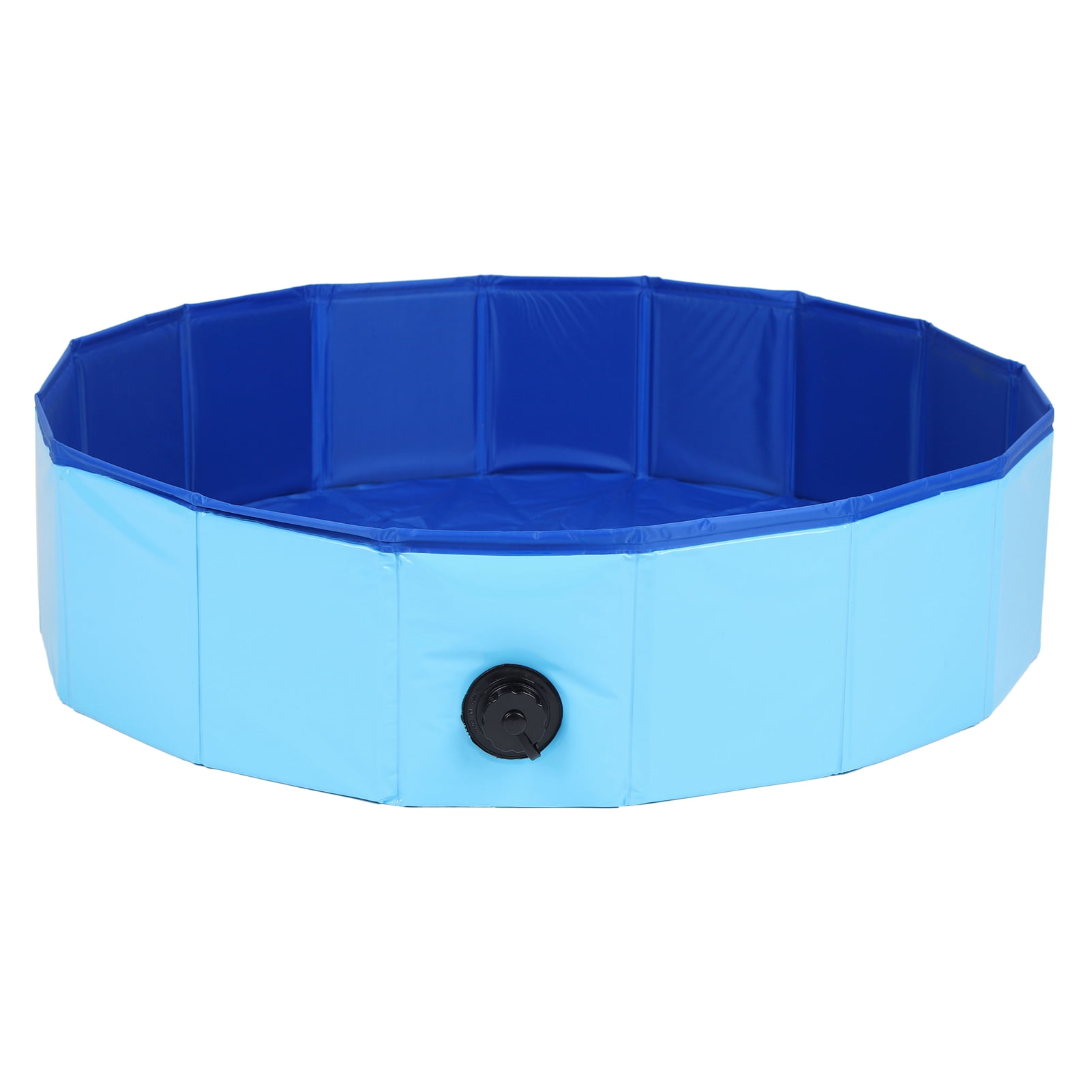 Dog Swimming Pool, Outdoor/Indoor Foldable Blue Pet Bath Tub Plastic