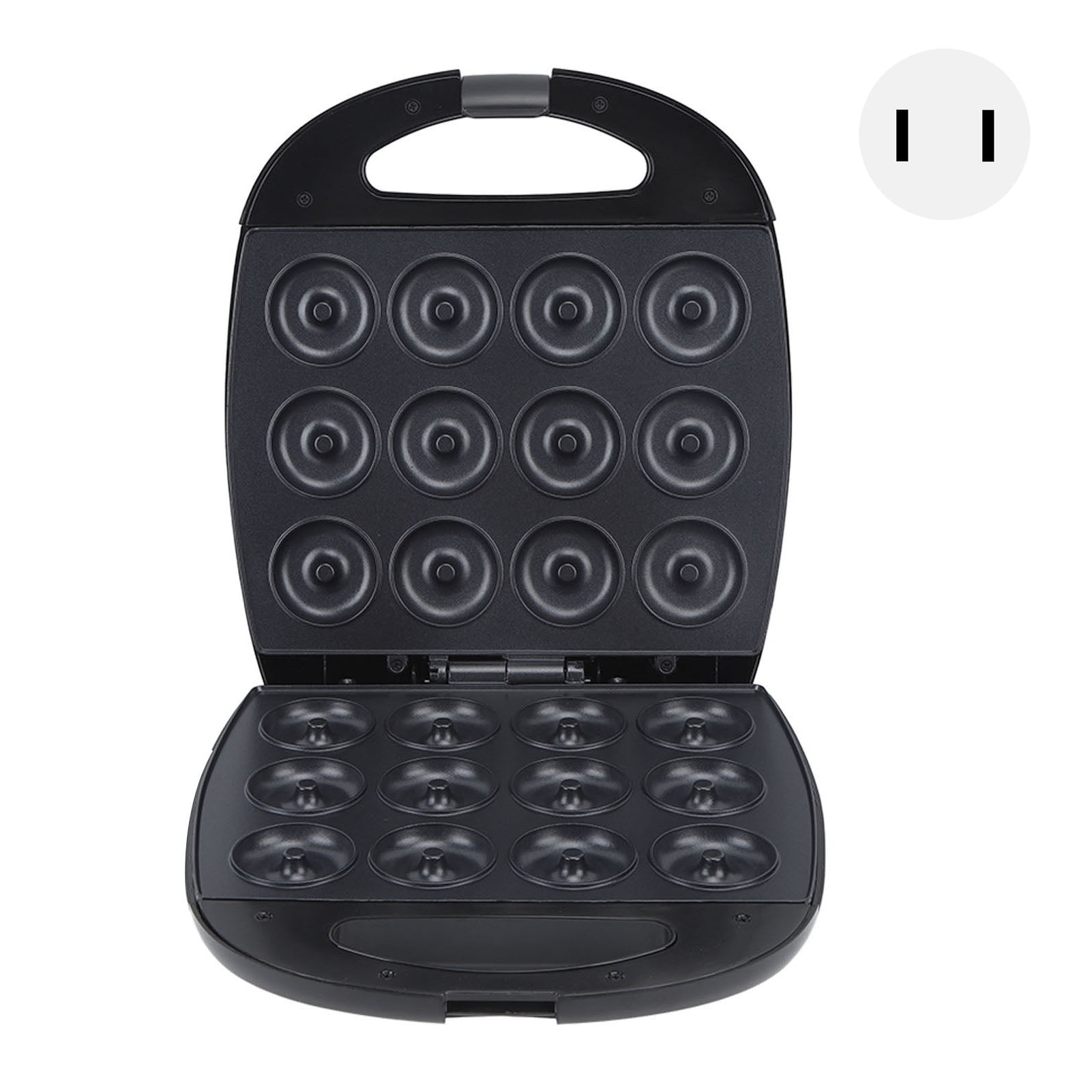 Donut Maker, Dual Sided Heating Electric Mini Donut Maker US Plug 110V For Kitchen