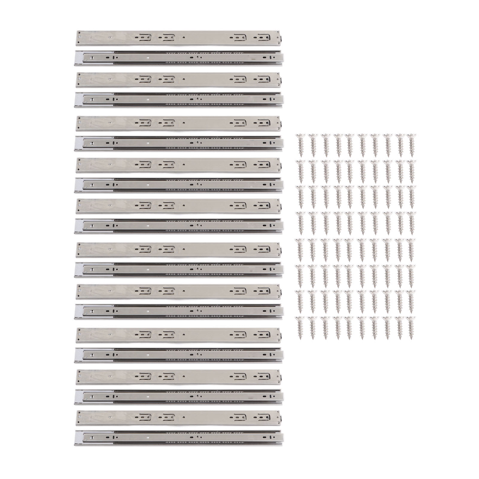 Drawer Slides, High Load Capacity Side Mount Bearing Glides Stainless