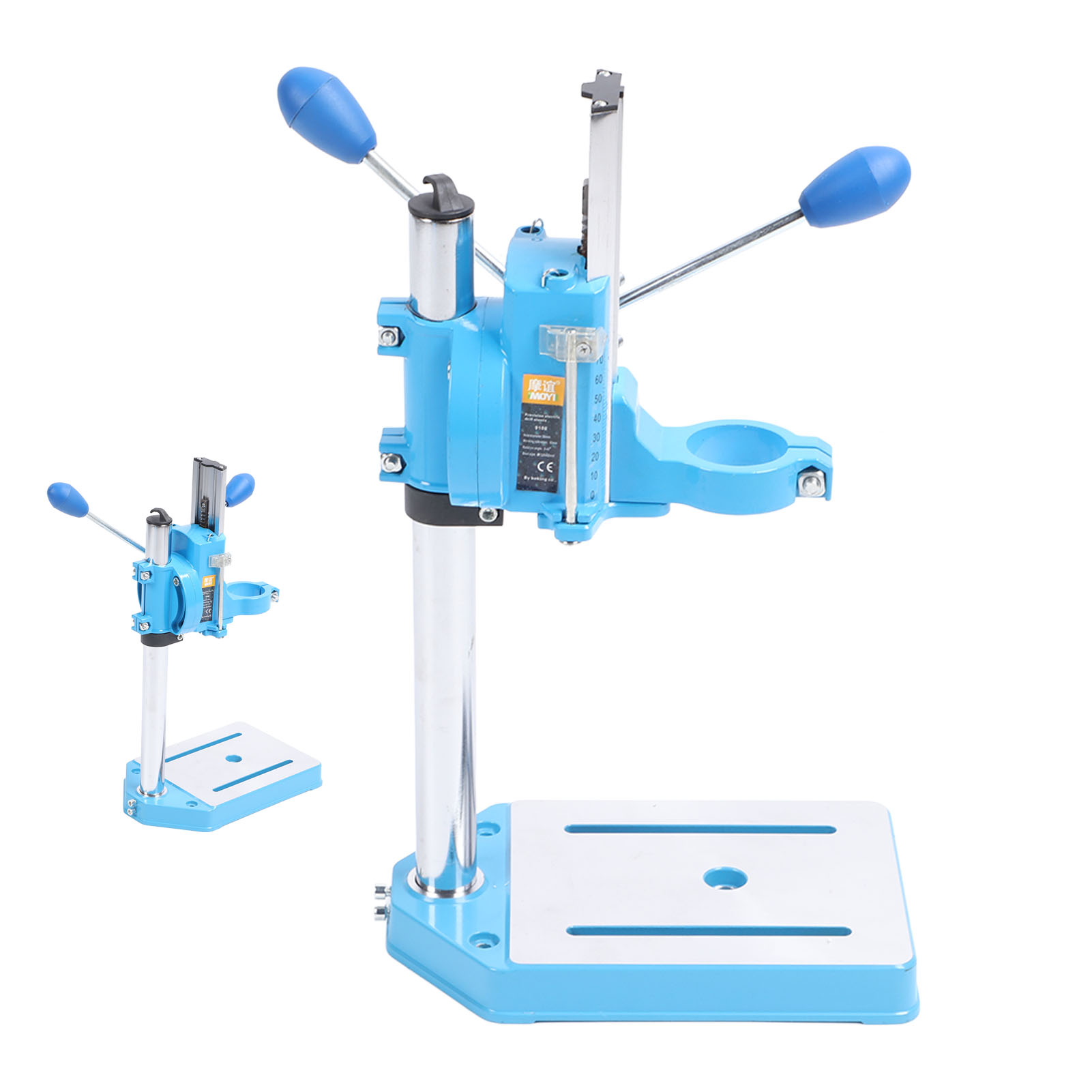 Electric Drill Stand, Cast Aluminum Bench Drill Stand Stable Service