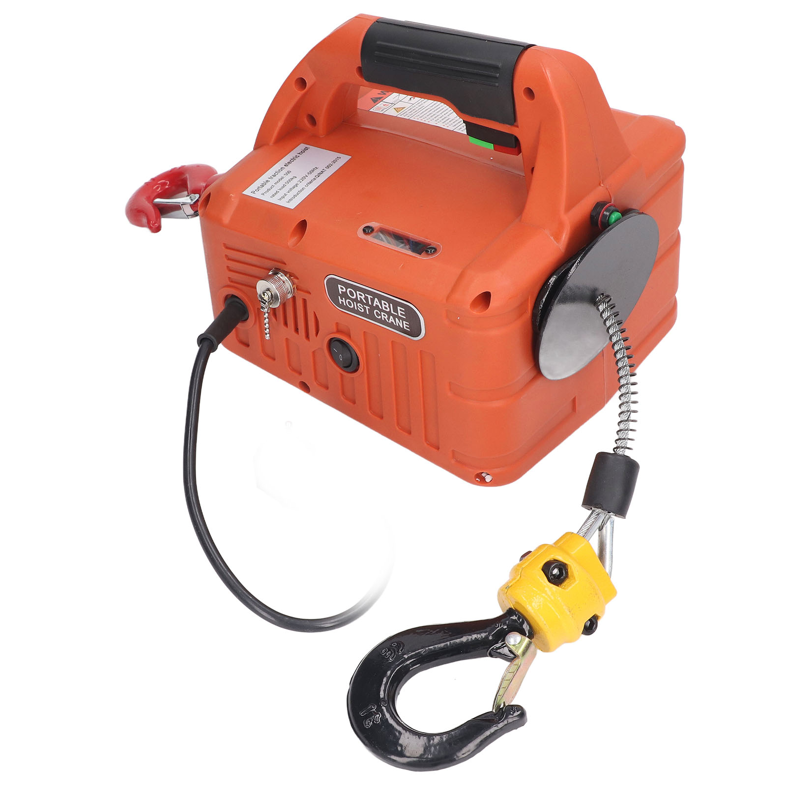Electric Hoist, Power Winch Crane Powerful Motor Overload Protection