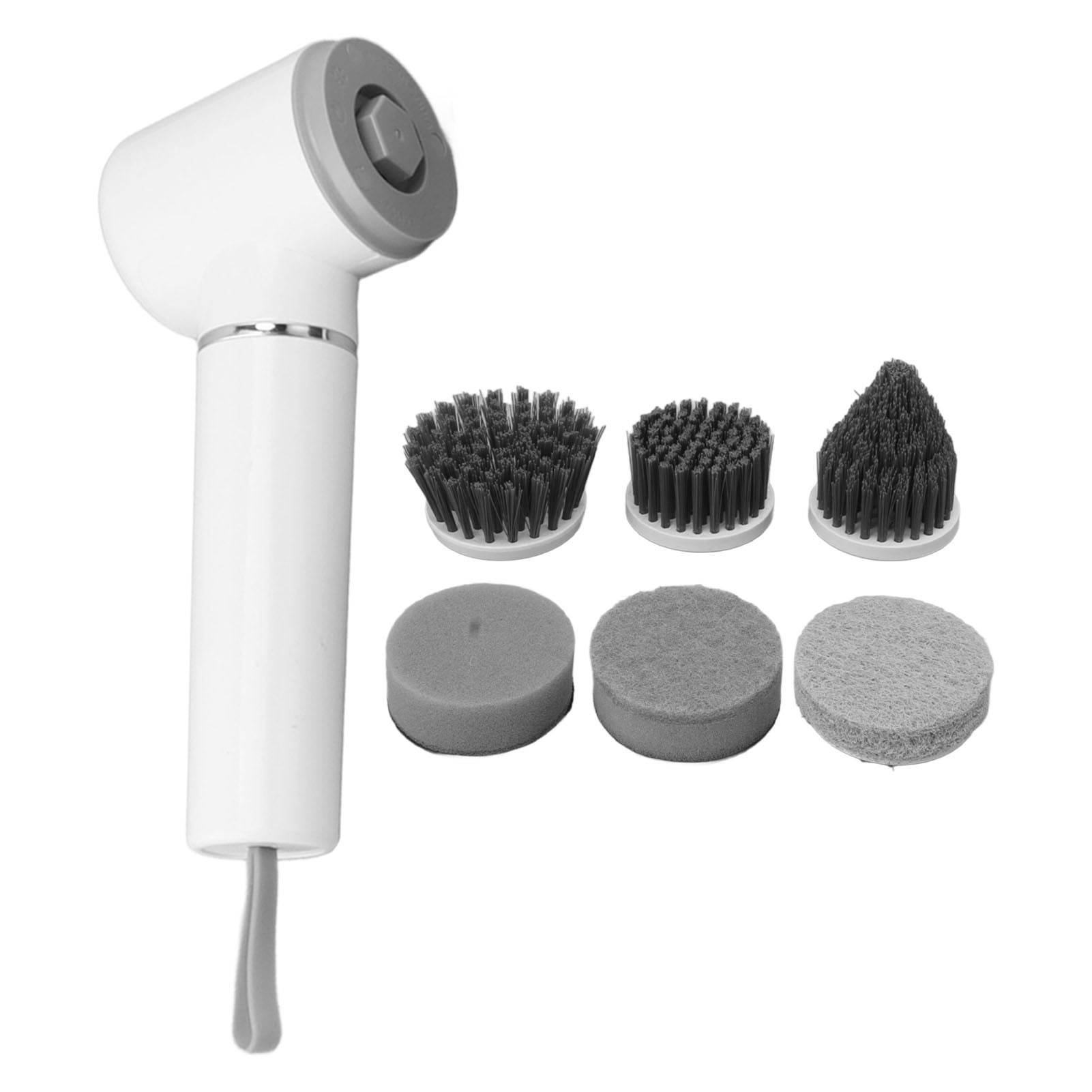 Electric Scrubber, ABS Handheld Cleaning Brush 2 Speeds For Kitchen
