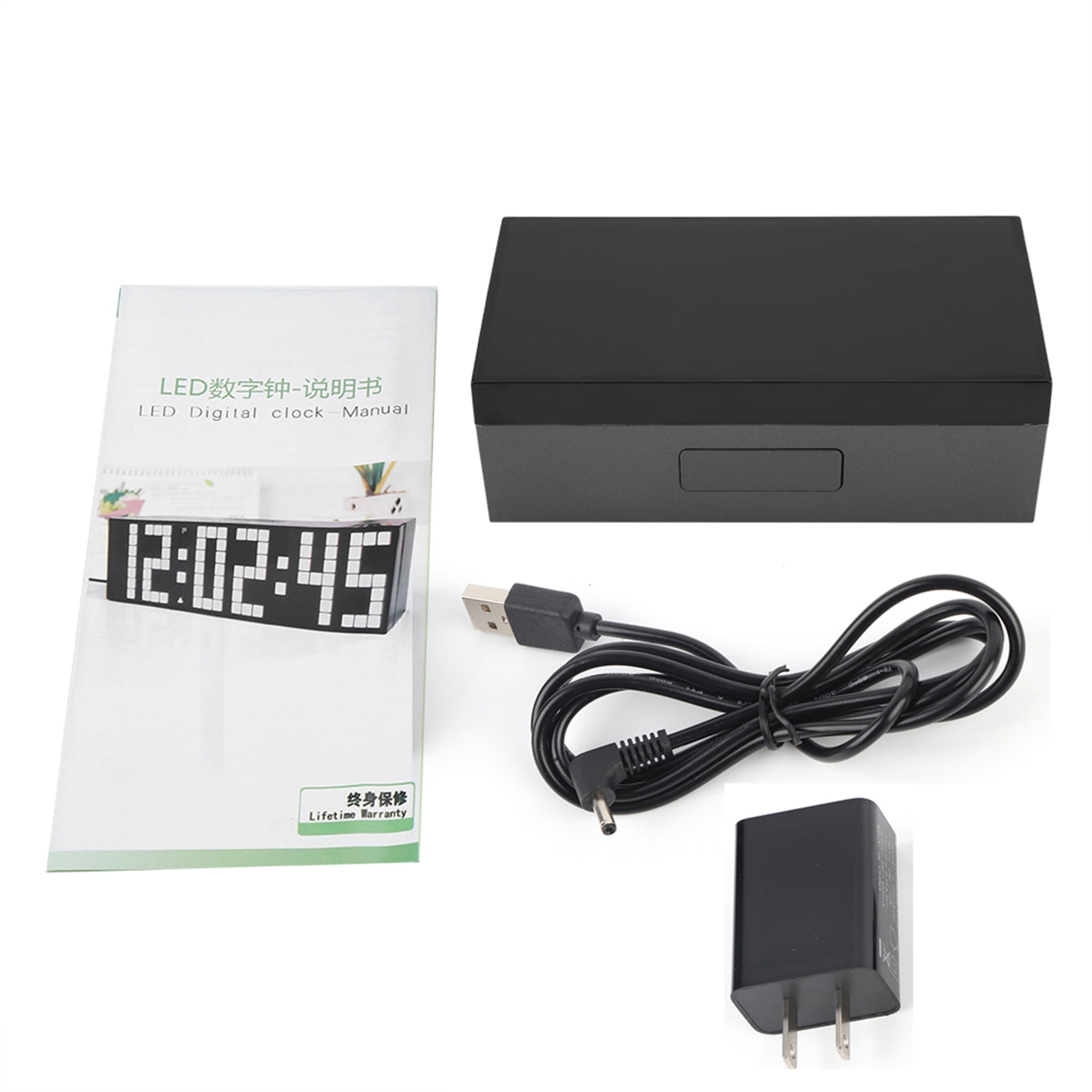 Electronic Clock Desk Alarm Clock Large LED 4 Digital Version Alarm