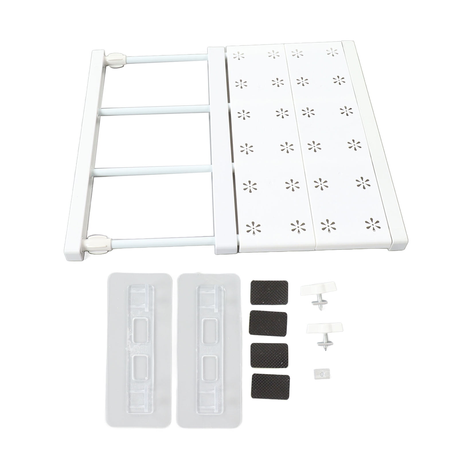 Expandable Closet , Space Saving Closet Tension Shelf 13.8in Width Easy