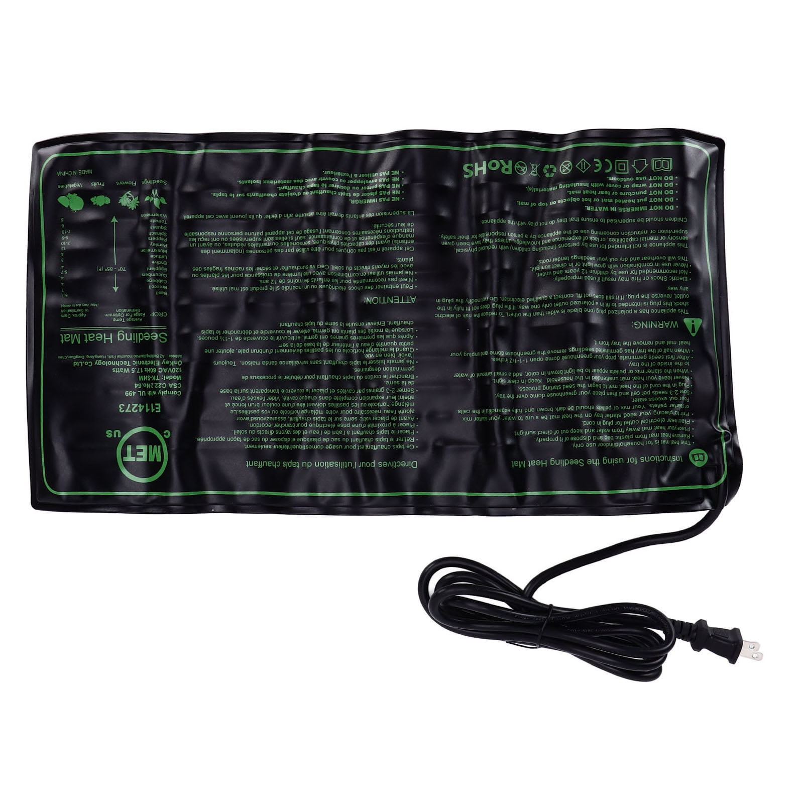 Germination Heating Pad, Waterproof Washable Soft Flexible Seedling Heat Mat For Seedling