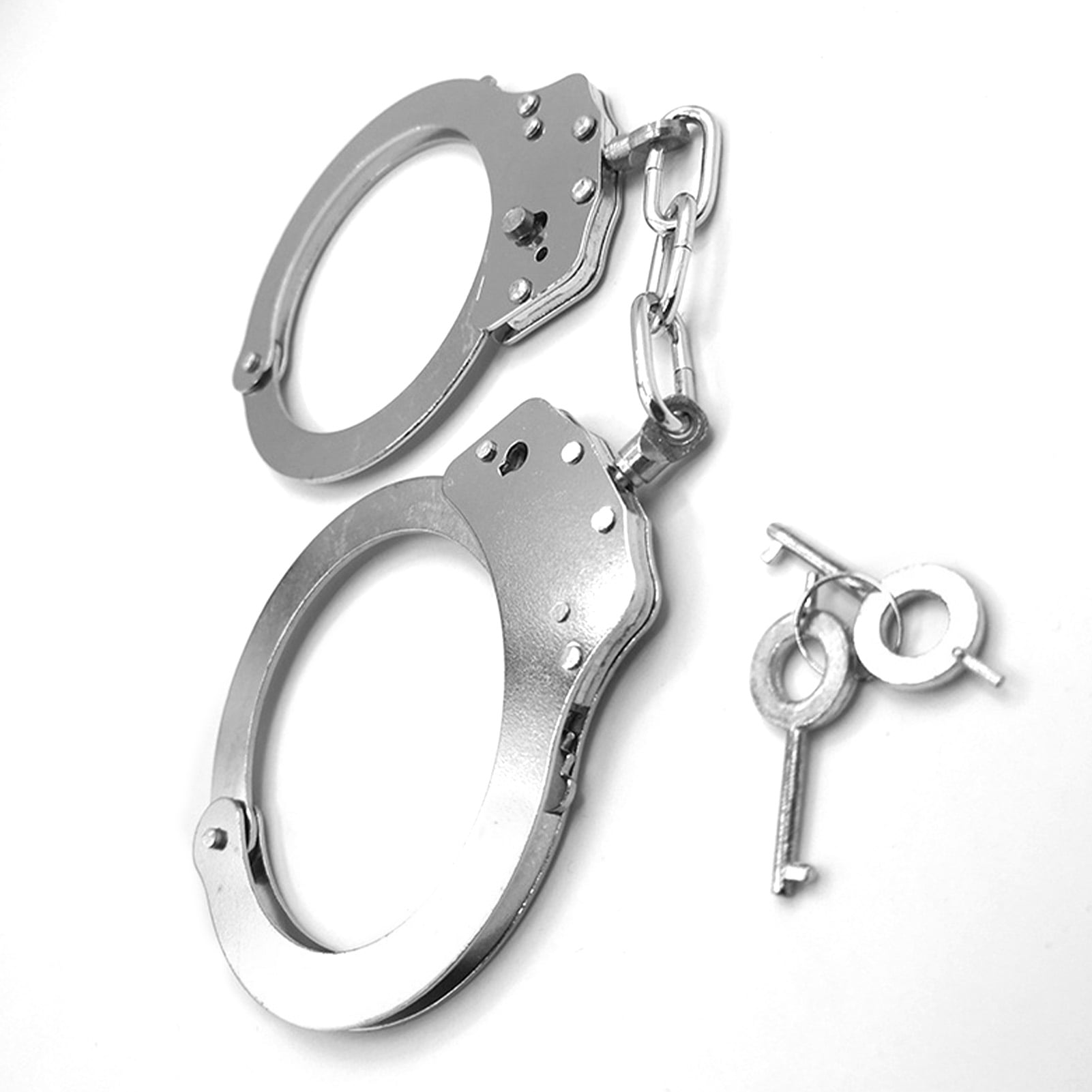 Handcuffs Toy, Simple Handcuffs 6.4oz Stylish Double Lock For Dating