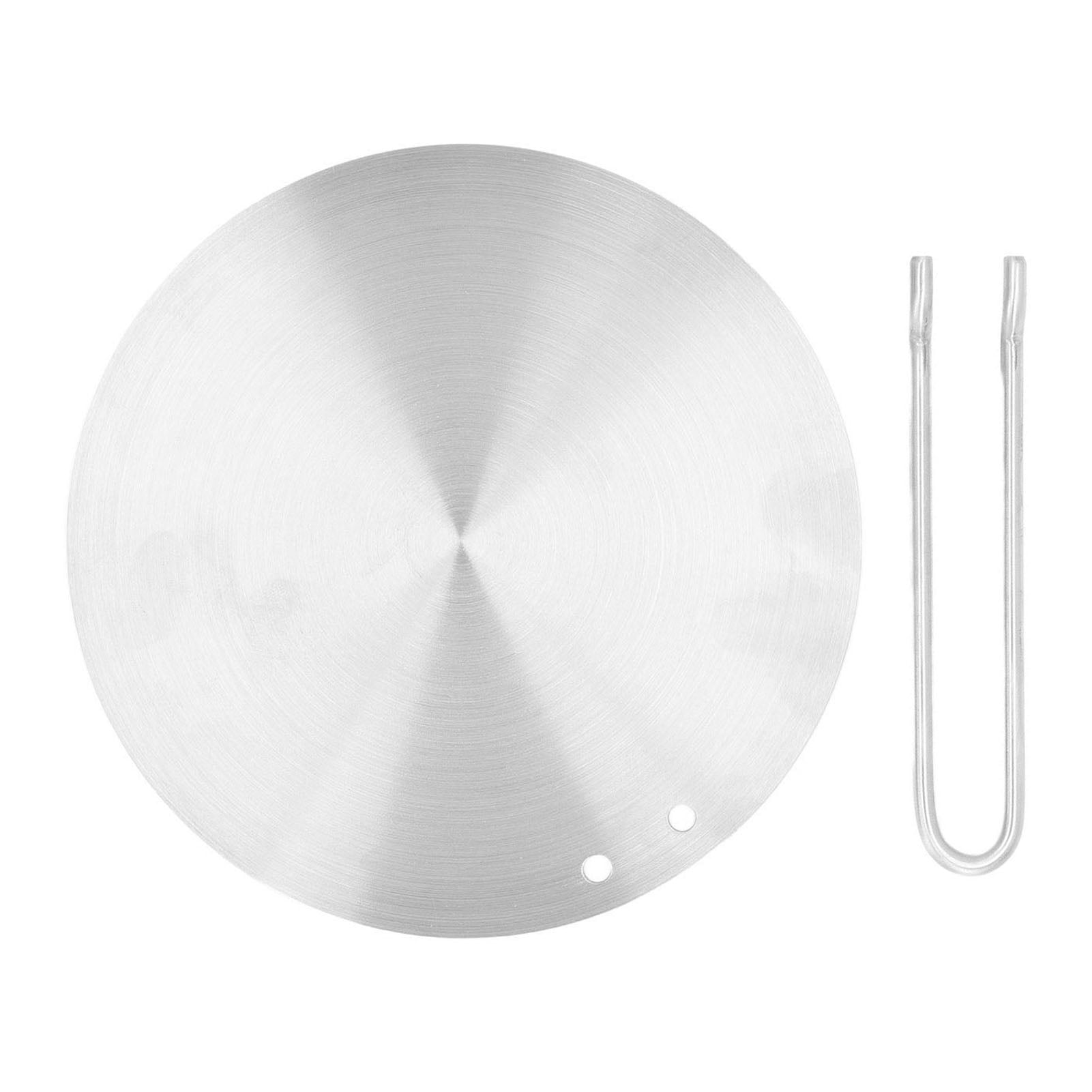 Heat Diffuser Induction Plate, Induction Cooker Adapter Plate Rustproof Stainless Steel 17.5cm