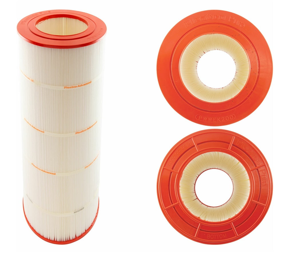 Pleatco PWWEK200 Filter Cartridge, 200sqft, 10" Dia, 23.13" Long, 6" OT&amp;OB, 4oz
