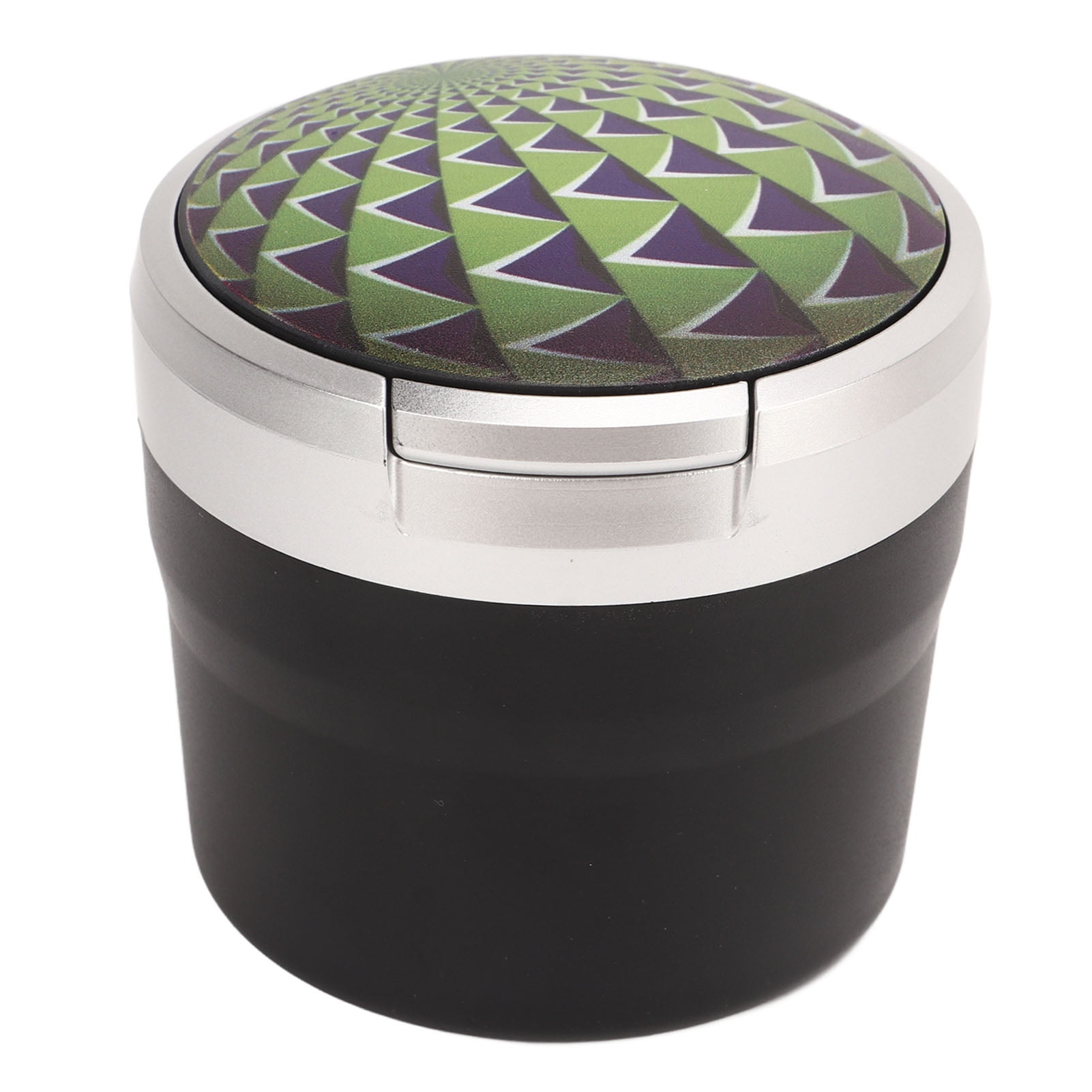 Portable Car Ashtray, Built In Button Battery Hole Stylish Smokeless