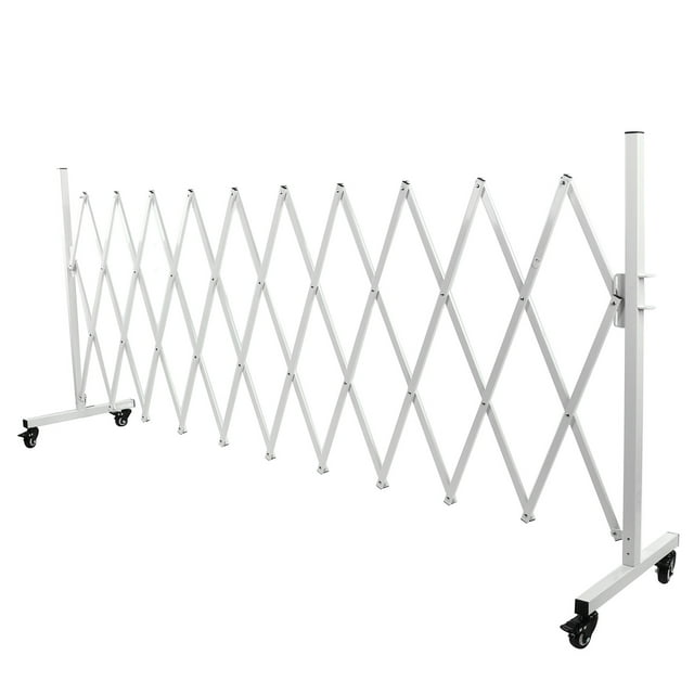 Retractable Driveway Gate, Metal Expandable Barricade Gate Easy To Move