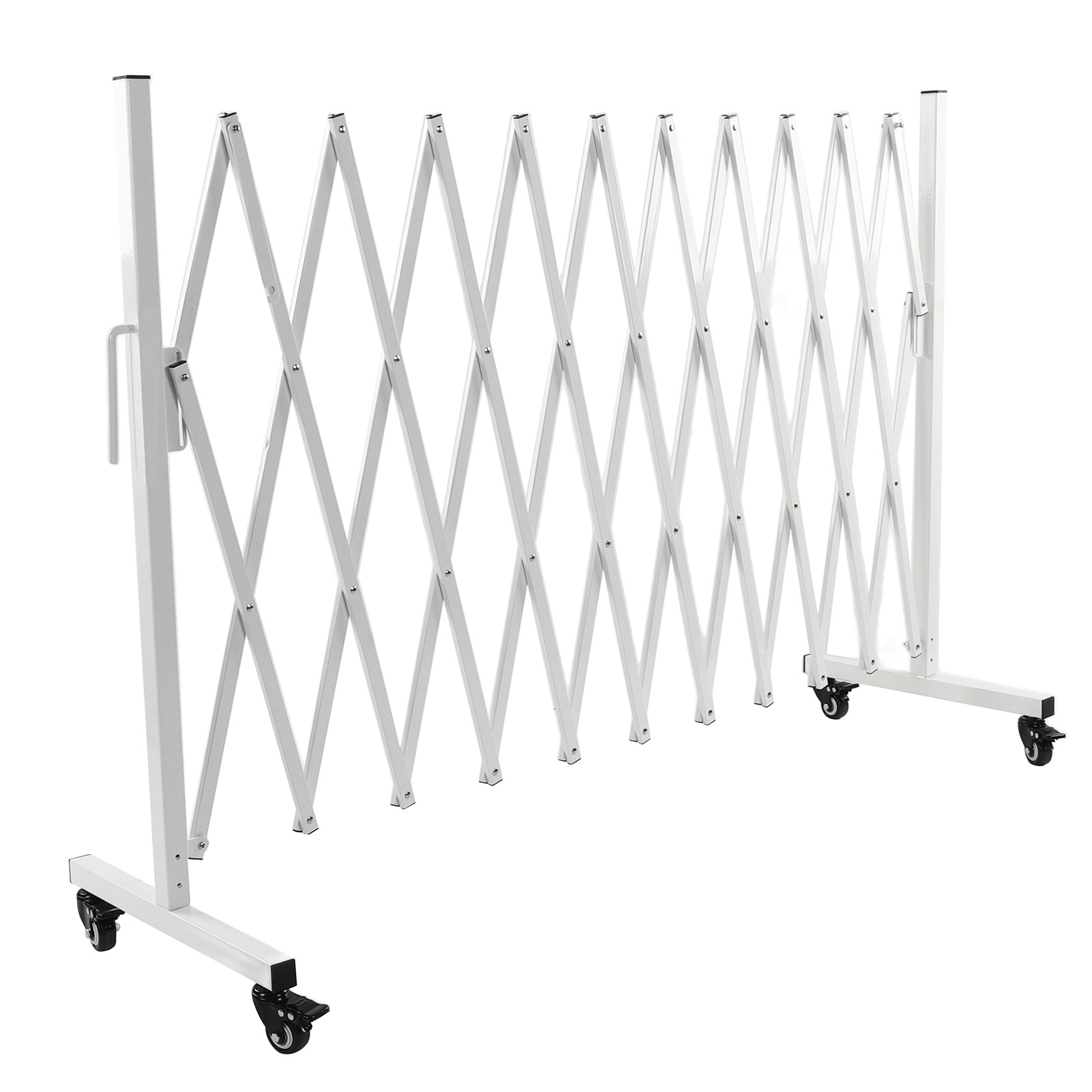 Retractable Driveway Gate, Mobile Barrier Gate Aluminum Easy To Move