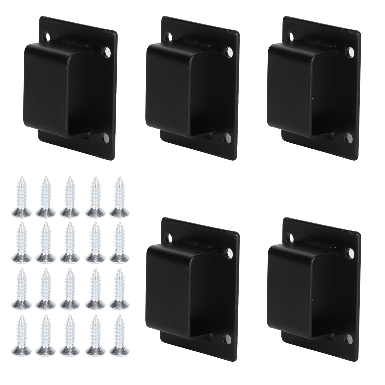 Shelf Mount Bracket, Hook Hanger Tube Rack, Durable 5Pcs Black For