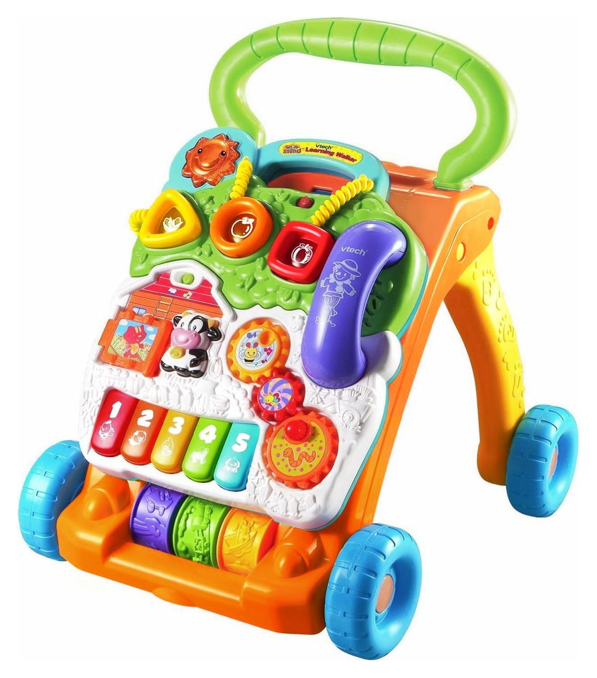 VTech Sit-to-Stand Learning Walker, First Steps Baby Activity