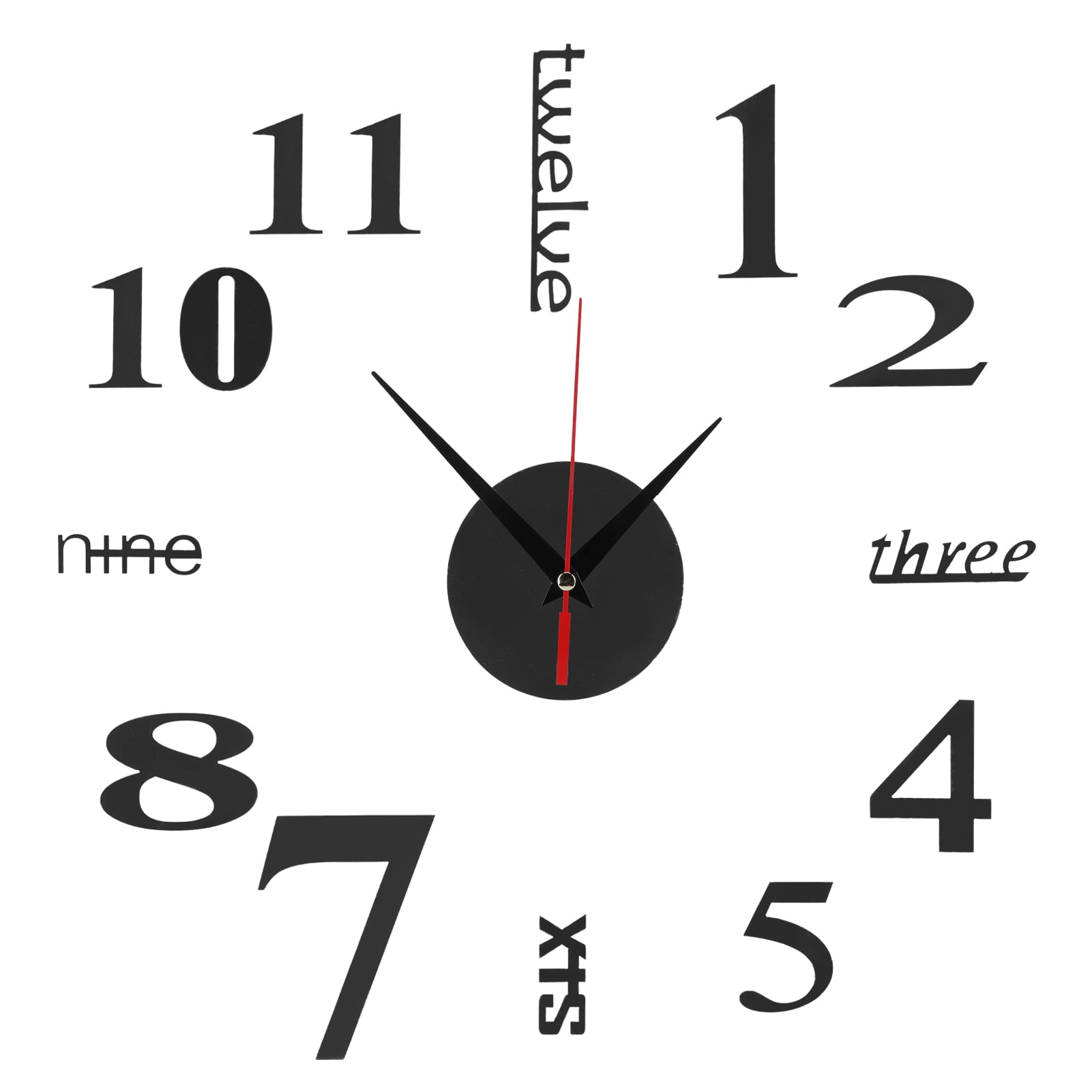 Wall Clock, Clock Sticker Wall Clock Stickers For Office For Living