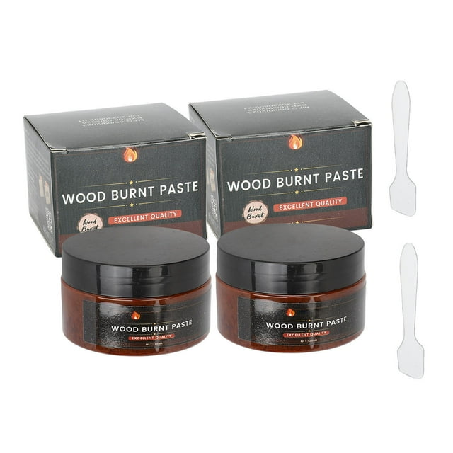 Wood Burning Paste Wood Burning Gel Kit Heat Activated Paste 2PCS Wood