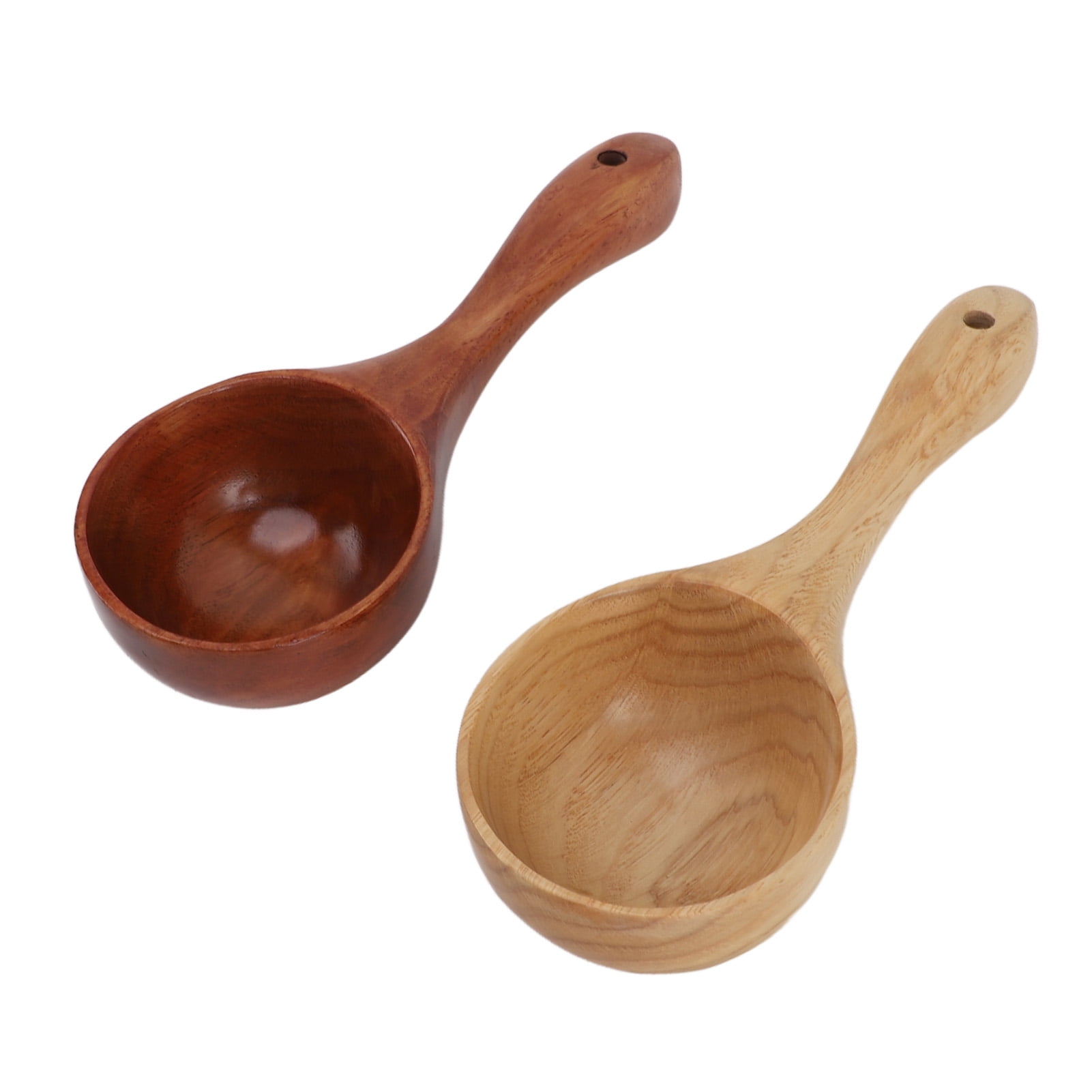 Wooden Soup Ladles Wooden Ladle Set Wooden Spoon Serving Ladle 2pcs Wooden Soup Ladles Solid