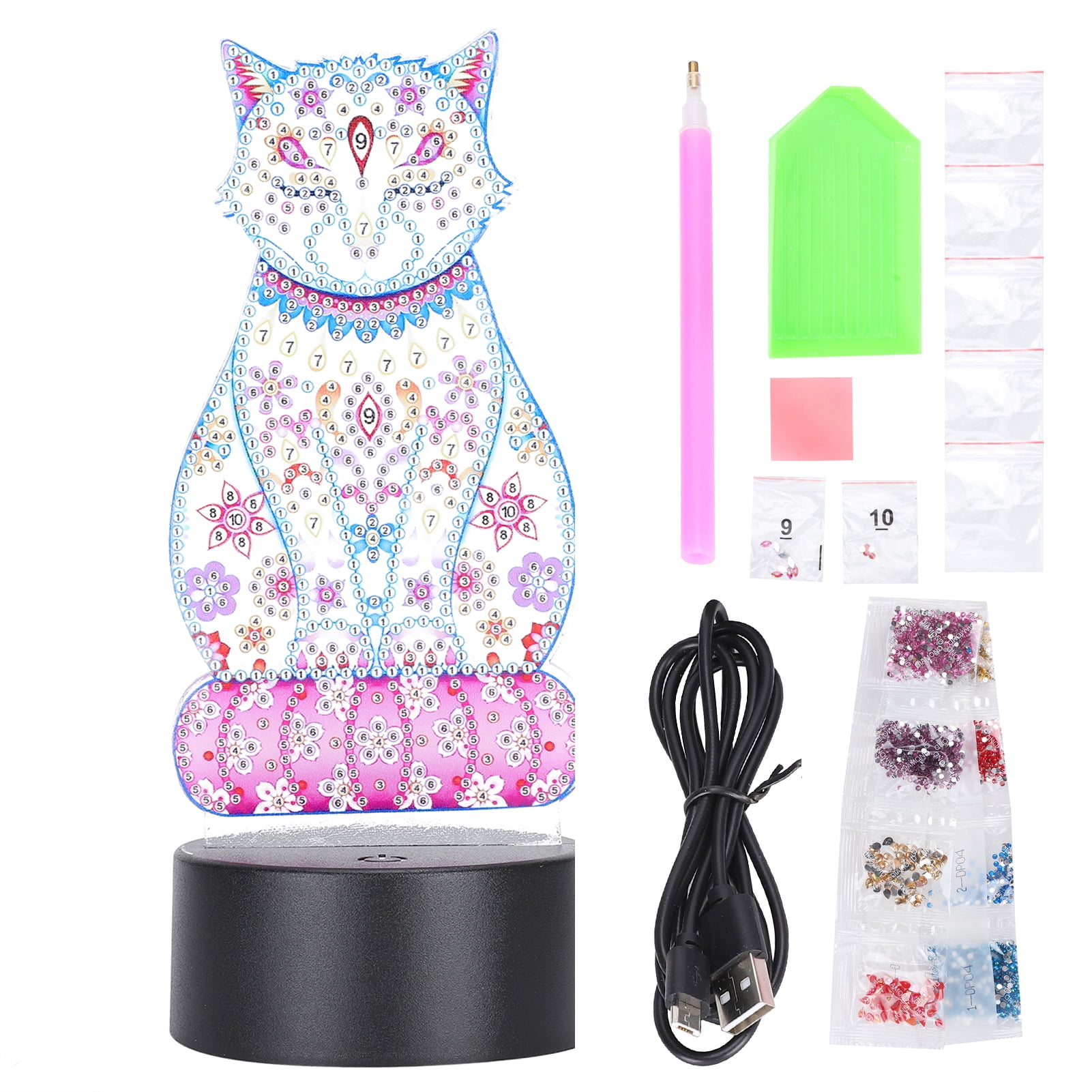 LED Painting Night Lights Acrylic Color Change Touch USB 3D Gifts DIY