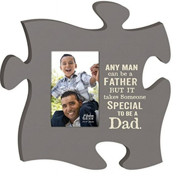 p. graham dunn takes someone special to be a dad 4x6 photo frame inspirational puzzle piece wall art plaque