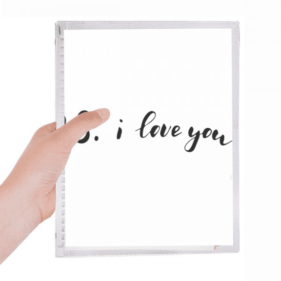 p.s. i love you quote handwrite notebook loose diary refillable journal statiry