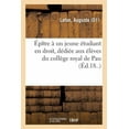 thumbnail image 1 of P Tre Un Jeune Tudiant En Droit, D Di E Aux L Ves Du Coll Ge Royal De Pau, 1 of 1