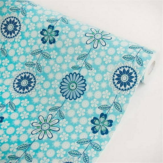 p1201-ROLL Flowers World - Self-Adhesive Wallpaper Home Decor Roll Multicolor