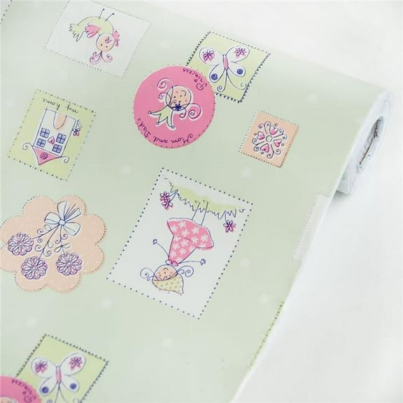 p1239-ROLL Childhood Memories-1 - Self-Adhesive Wallpaper Home Decor Roll Multicolor