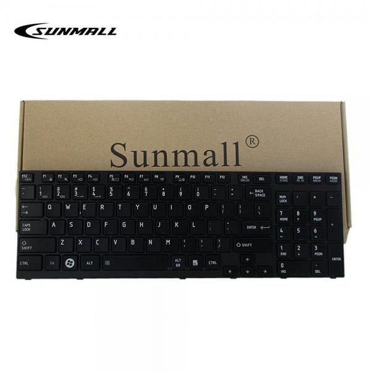 p755 keyboard replacement, sunmall laptop keyboard replacement for toshiba satellite p750 p750d p755 p755-s5320 p770 p770d p775 p775-s7215 series us layout 6 months warranty - image 1 of 3