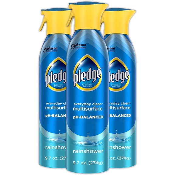pH-Balanced Multisurface Spray, Everyday Cleaner, Rainshower Scent, 9.7oz (Pack of 3)