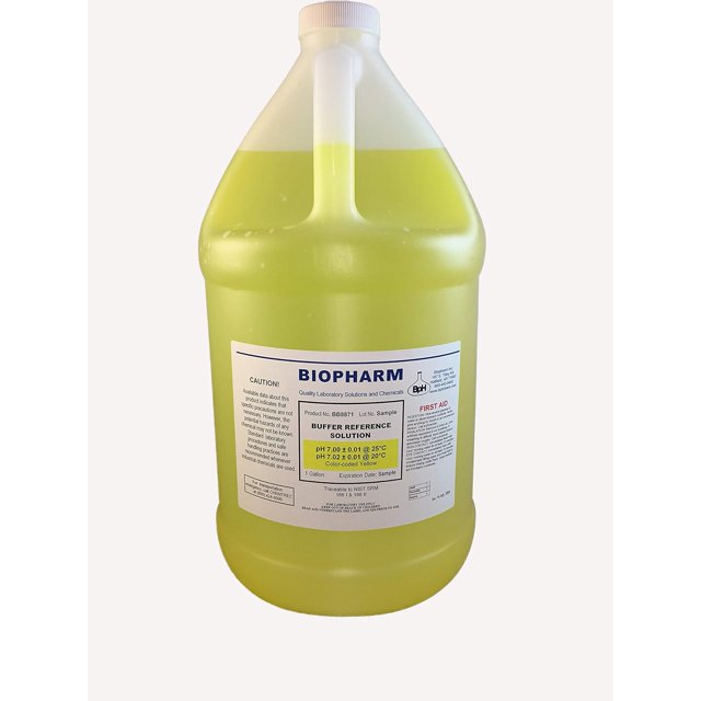 pH Buffer Calibration Solution, pH 7.00 — 1 Gallon — NIST Traceable